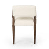 Tyler Dining Armchair Sheepskin Natural Back View Four Hands