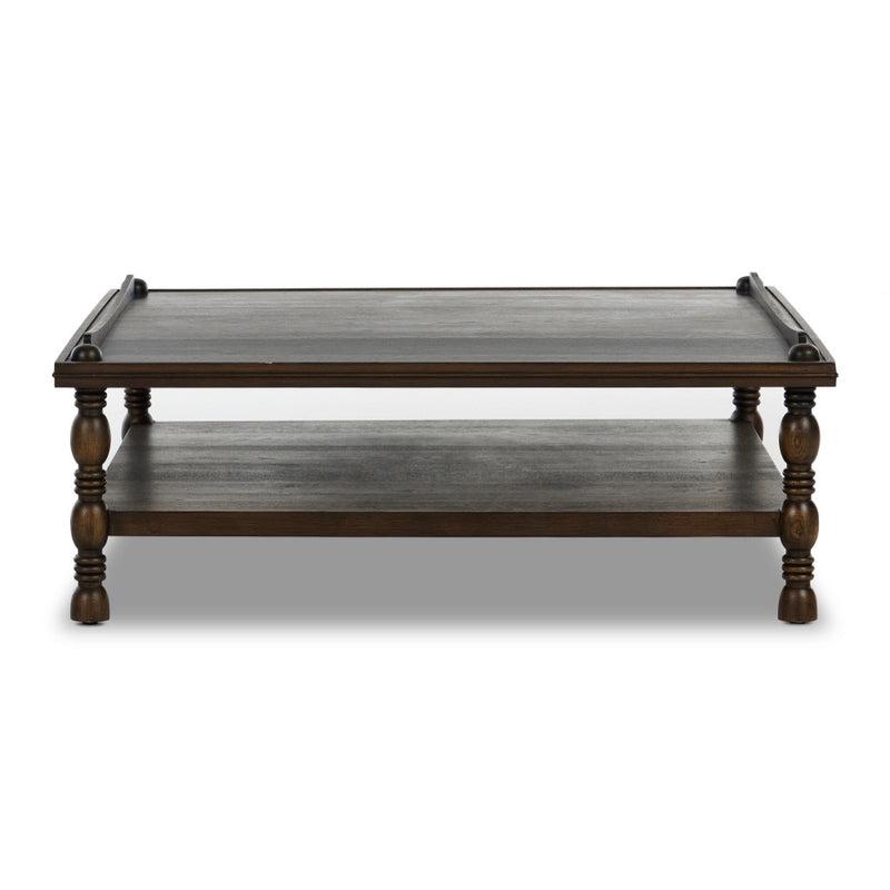 Umair Coffee Table Espresso Oak Veneer Front Facing View 246659-001