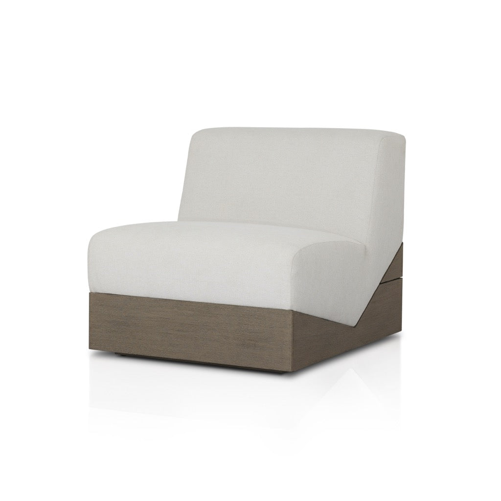 V Outdoor Chair Alessi Linen Angled View 231826-003