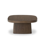 Four Hands Valen Coffee Table Rustic Brown Oak Veneer Side View