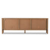 Veta Media Console Taupe Cane Back View Four Hands