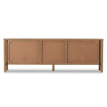 Veta Media Console Taupe Cane Back View Four Hands