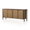 Veta Sideboard Taupe Cane Angled View 230334-001