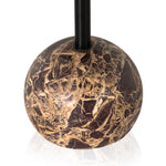 Viola Accent Table Merlot Marble Round Base 224056-004