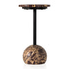 Four Hands Viola Accent Table Merlot Marble Base