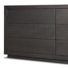 Four Hands Warby 6 Drawer Dresser Worn Black Veneer Drawers