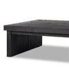 Warby Coffee Table Worn Black Veneer Angled Base View 235178-003