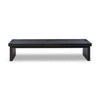 Warby Coffee Table Worn Black Veneer Back View Four Hands