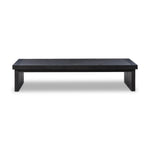 Warby Coffee Table Worn Black Veneer Back View Four Hands