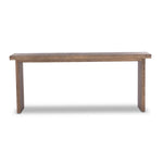 Warby Console Table Worn Oak Veneer Front Facing View 235177-002