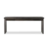 Four Hands Warby Desk Worn Black Veneer Front Facing View