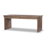 Warby Desk Worn Oak Veneer Angled View 235179-002