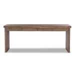 Warby Desk Worn Oak Veneer Front Facing View 235179-002