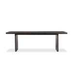 Warby Dining Table Worn Black Veneer Front Facing View 235116-003