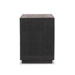 Warby Nightstand Worn Black Veneer Side View Four Hands