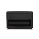 Four Hands Warby Nightstand Worn Black Veneer Front Facing View