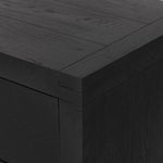 Four Hands Warby Nightstand Worn Black Veneer Detail