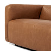 Wellborn Sofa Palermo Cognac Top Grain Leather Seating Four Hands