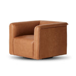 Wellborn Swivel Chair Palermo Cognac Angled View 236762-002