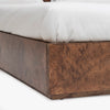 Wesley Burl Bed Dark Brown Base Co.House Designs