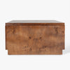 Co.House Designs Wesley Burl Coffee Table Dark Brown Side View