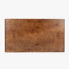 Wesley Burl Coffee Table Dark Brown Top View Co.House Designs