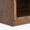 Wesley Burl Nightstand Dark Brown Storage Section CH-1001691-IN02-FN-BD-NS-DB-OS