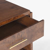 Wesley Burl Nightstand Dark Brown Open Drawers CH-1001691-IN02-FN-BD-NS-DB-OS