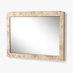 Co.House Designs Wesley Burl Wall Mirror Light Brown Angled View