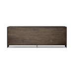 Westhoff Sideboard Rubbed Black Oak Back View Four Hands