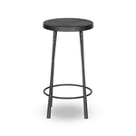 Four Hands Westwood Counter Stool Hammered Gunmetal Side View