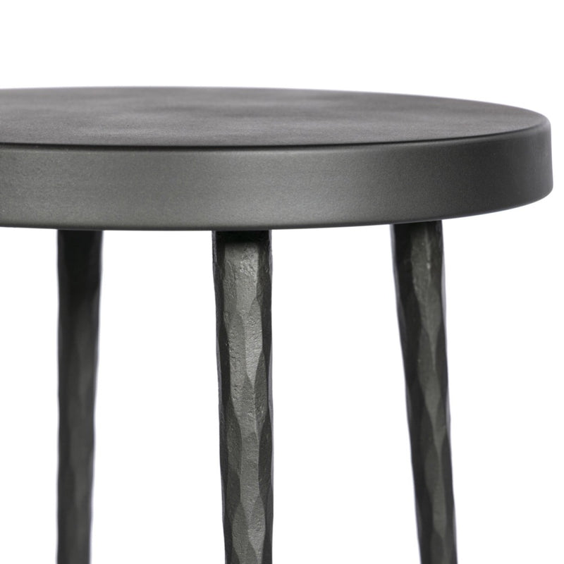 Westwood Counter Stool Hammered Gunmetal Hand-Hammered Texture Four Hands