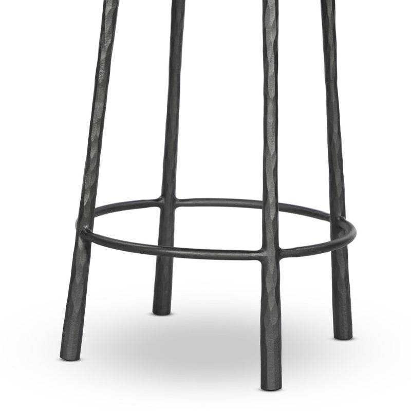 Westwood Counter Stool Hammered Gunmetal Iron Legs 106393-009