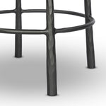 Four Hands Westwood Counter Stool Hammered Gunmetal Iron Base