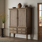 Whitman Cabinet Worn Oak Staged View 243402-002