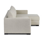 Wickham 2-Piece Sleeper Sectional Alameda Snow Side View Four Hands