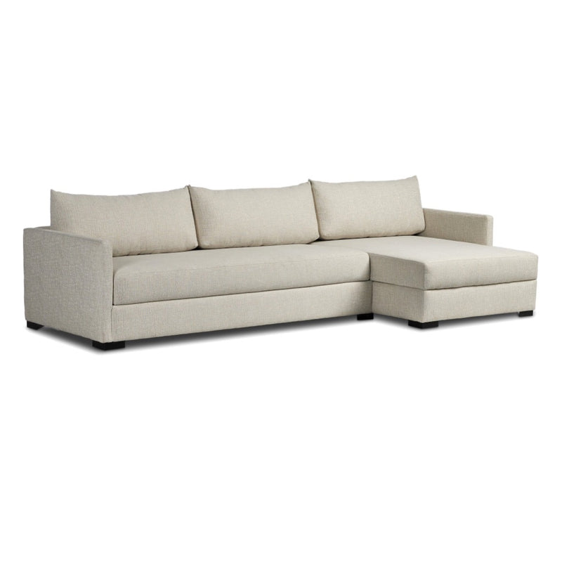 Wickham 2-Piece Sleeper Sectional Alameda Snow angled View 248621-001