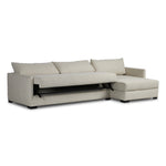 Wickham 2-Piece Sleeper Sectional Alameda Snow Angled View Pull Out Bed 248621-001