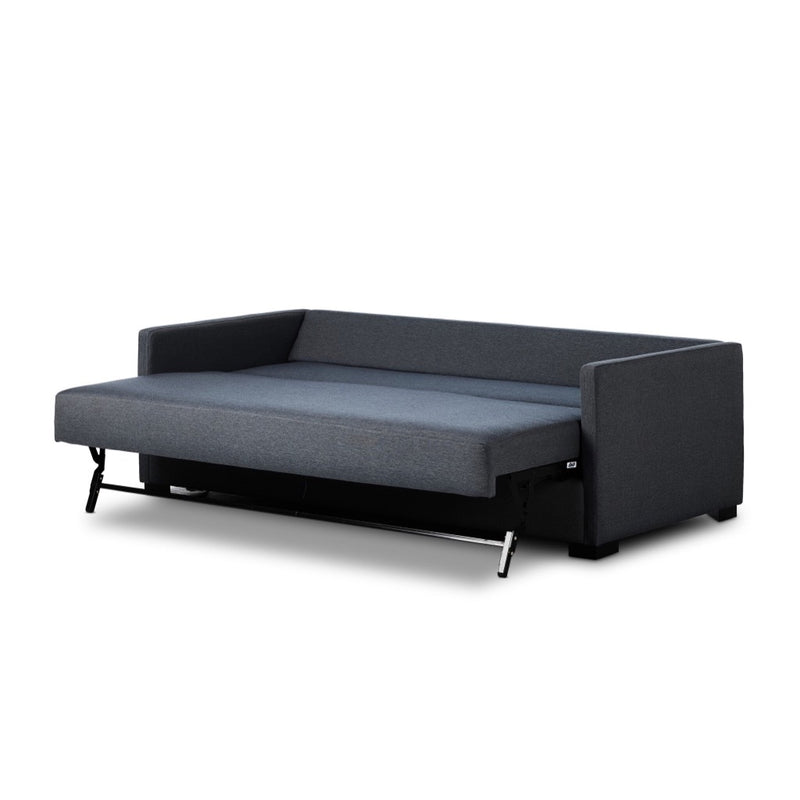 Four Hands Wickham Sofa Bed Padova Navy Angled View Open Bed