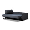 Wickham Sofa Bed Padova Navy Angled View Open Bed Four Hands