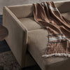 Wickham Queen Sleeper Sofa Quenton Pebble Staged View Four Hands