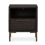 Four Hands Wyeth Nightstand Dark Carbon Front Facing View