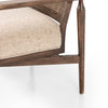 Xavier Chair Hasselt Taupe Back Leg Detail 229360-002