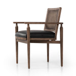 Four Hands Xavier Dining Armchair Carson Black Angled View