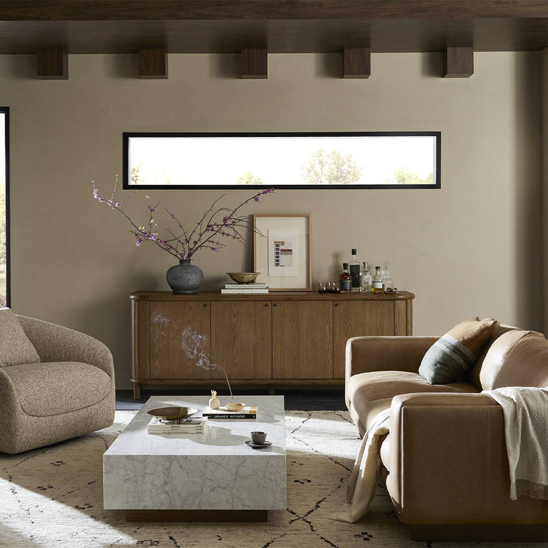 Four Hands Yann Sofa Palermo Drift Staged View in Living Room