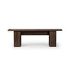 Yarra Console Table Grey Oak Veneer Front Facing View 240090-001