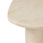 Zion Coffee Table Set Cream Marble Rounded Edge 238223-003