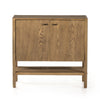 Four Hands Zuma Small Cabinet Dune Ash Veneer Front Facing View