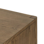 Zuma Small Cabinet Dune Ash Veneer Corner Detail Four Hands