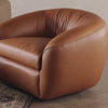 Saldana Swivel Chair - Lorento Cognac